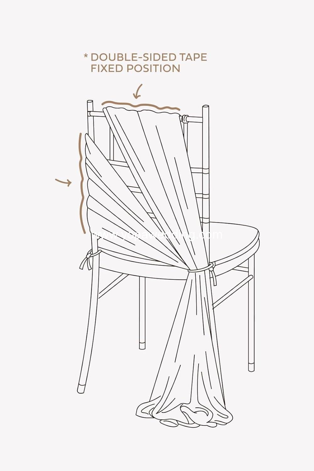 Wholesale Wedding Chair Sashes Covers Aisle Decorations Draping Wrinkle-Free Fabric with Ties 16 Pcs Sage Milky Green Party Ceremony Reception Banquet Outdoor Decor Supplier