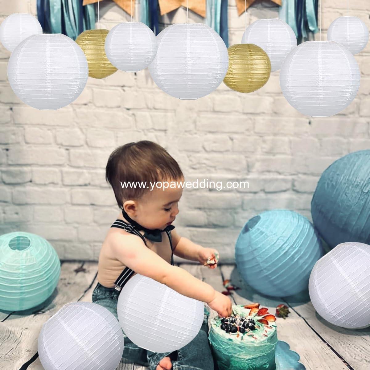 Wholesale 12Pcs Round Paper Lanterns Assorted Sizes 6 Wholesale 12Pcs Round Paper Lanterns Assorted Sizes 6