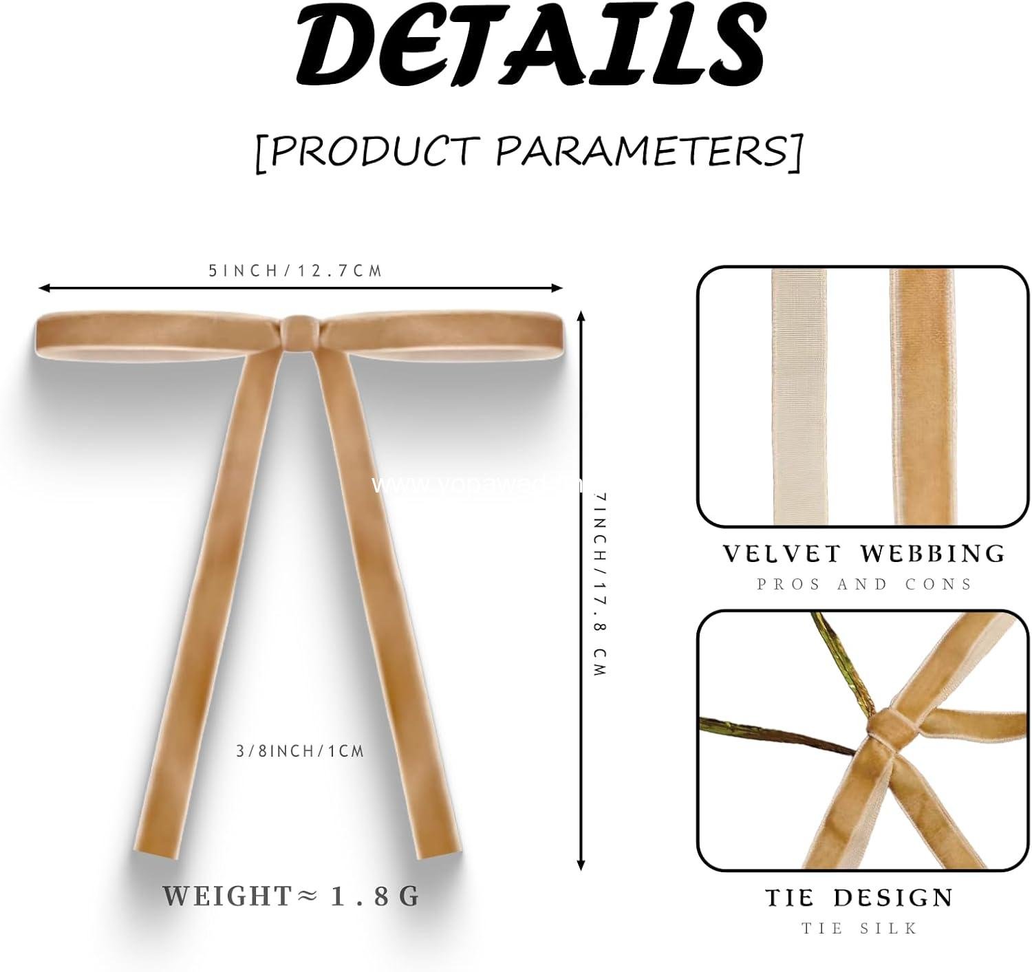 Wholesale Velvet Christmas Bows (24 Pack) Premium Wired Ribbon Bows for Tree Decor Wreaths Vintage Elegant Holiday Decorations Khaki Supplier