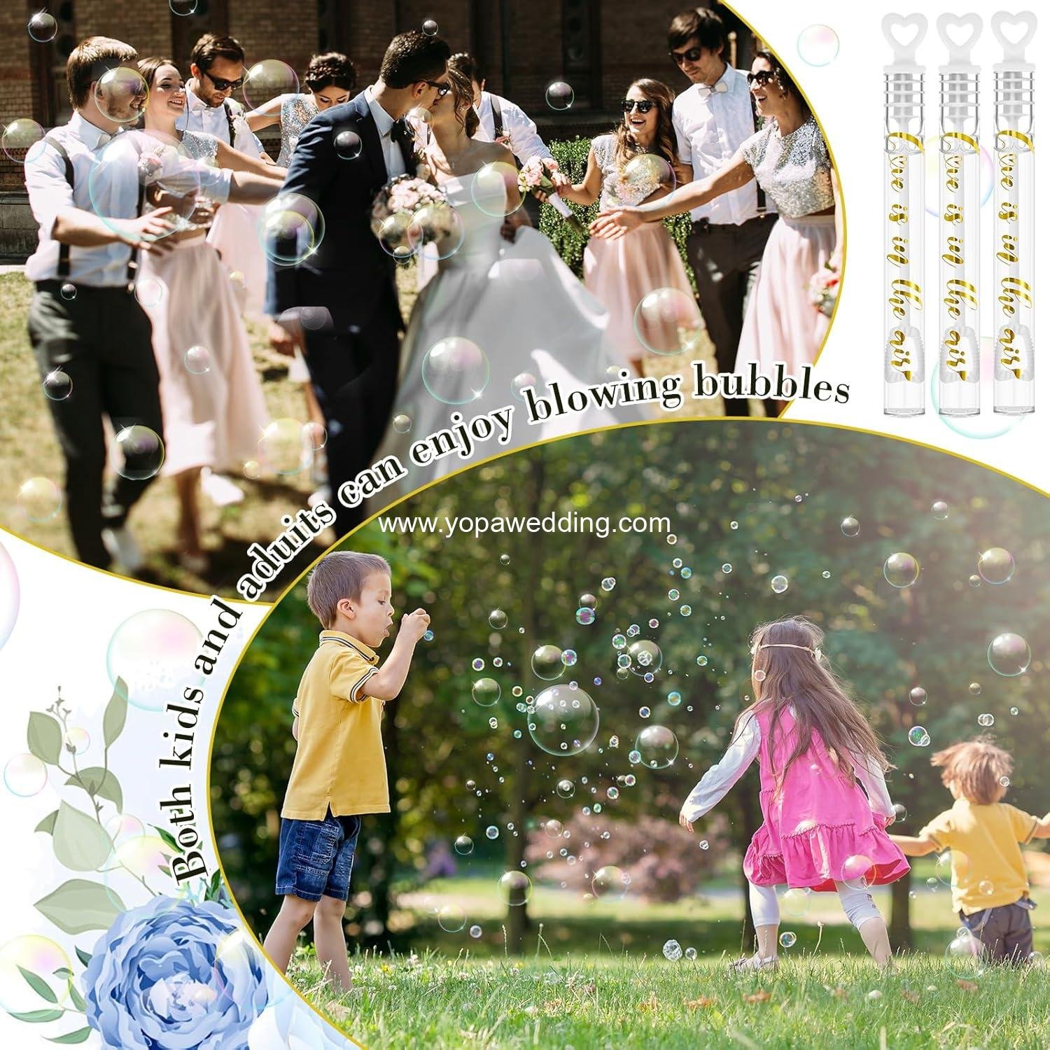 Wholesale 60 Count Bulk Heart Mini Bubble Wands Wedding Send Off Guests Party Supplies Valentine Celebration Supplier