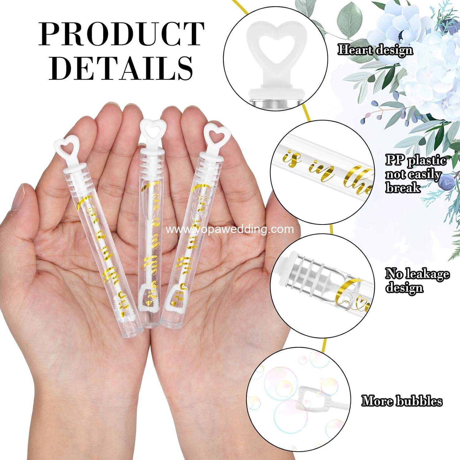 Wholesale 60 Count Bulk Mini Heart Bubble Wands Wedding Guests Send Off Party Supplies Valentine Anniversary Celebrations Supplier