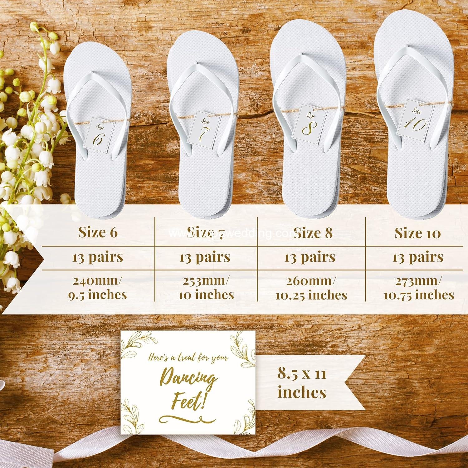 Wholesale 52 Pack Bulk Flip Flops for Wedding Guests Wedding Sandals Supplier Wholesale 52 Pack Bulk Flip Flops for Wedding Guests Wedding Sandals Supplier