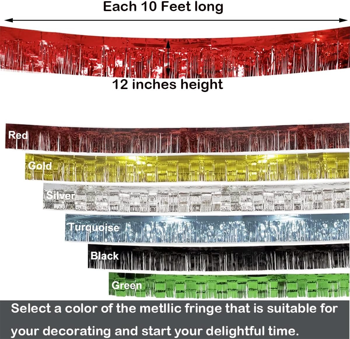 Wholesale 3 Pack 30 Feet Foil Fringe Tassel Garland Metallic Streamers Wall Drapes for Parade Mardi Gras Wedding Parties Red Supplier