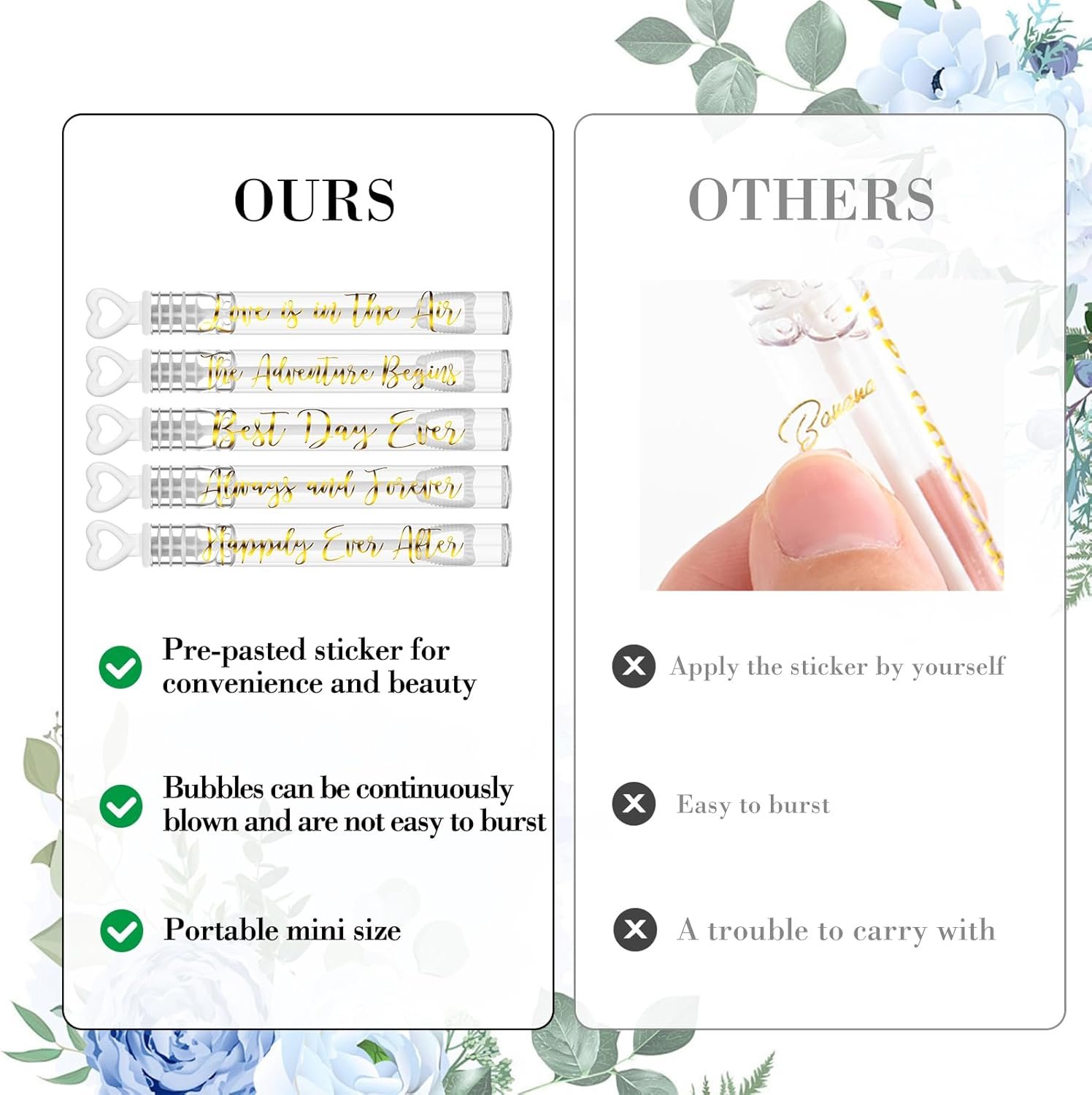 Wholesale 60 Count Bulk Heart Mini Bubble Wands Wedding Guests Send Off Party Supplies Valentine Anniversary Celebrations Love Forever Supplier