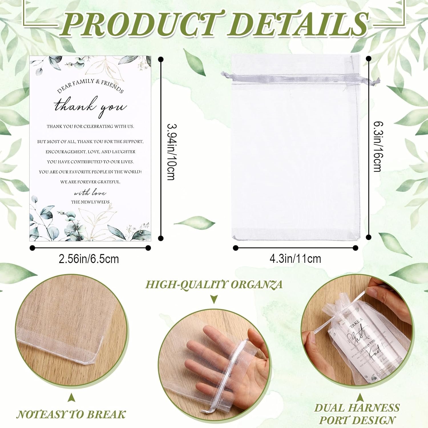 Wholesale 50 Set 2oz Acrylic Take a Shot We Tied the Knot Shot Glasses with Thank You Cards Organza Bags Wedding Favors Supplier