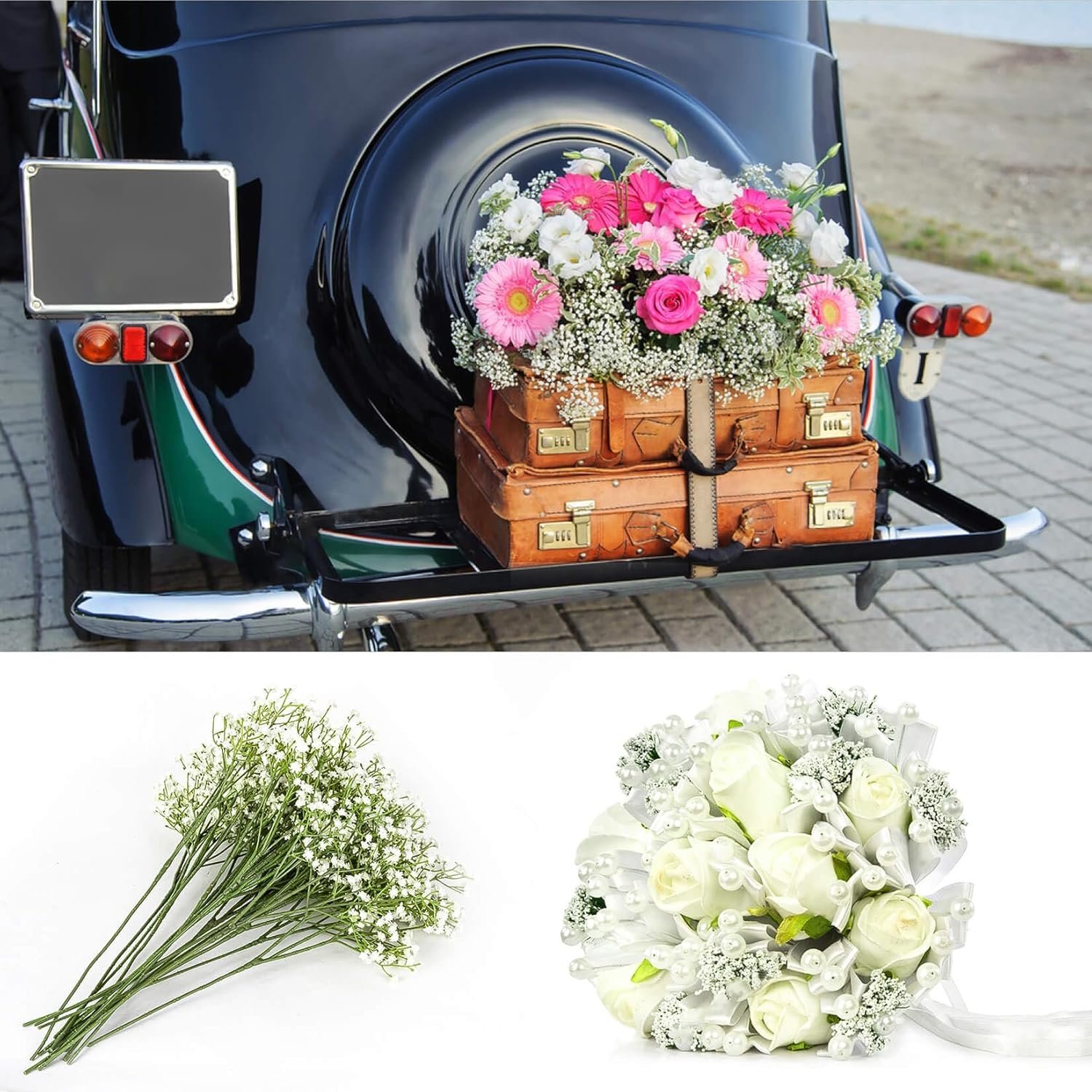 Wholesale 10PCS Baby Breath Gypsophila Artificial Flowers Bulk Realistic Bouquet for Wedding Party Home Decoration Supplier