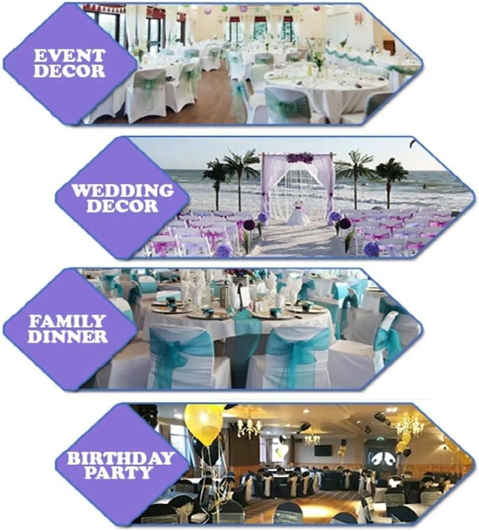 Wholesale Organza Chair Sashes Sheer Fabric for Weddings Parties Events Pack of 10 Baby Pink Supplier