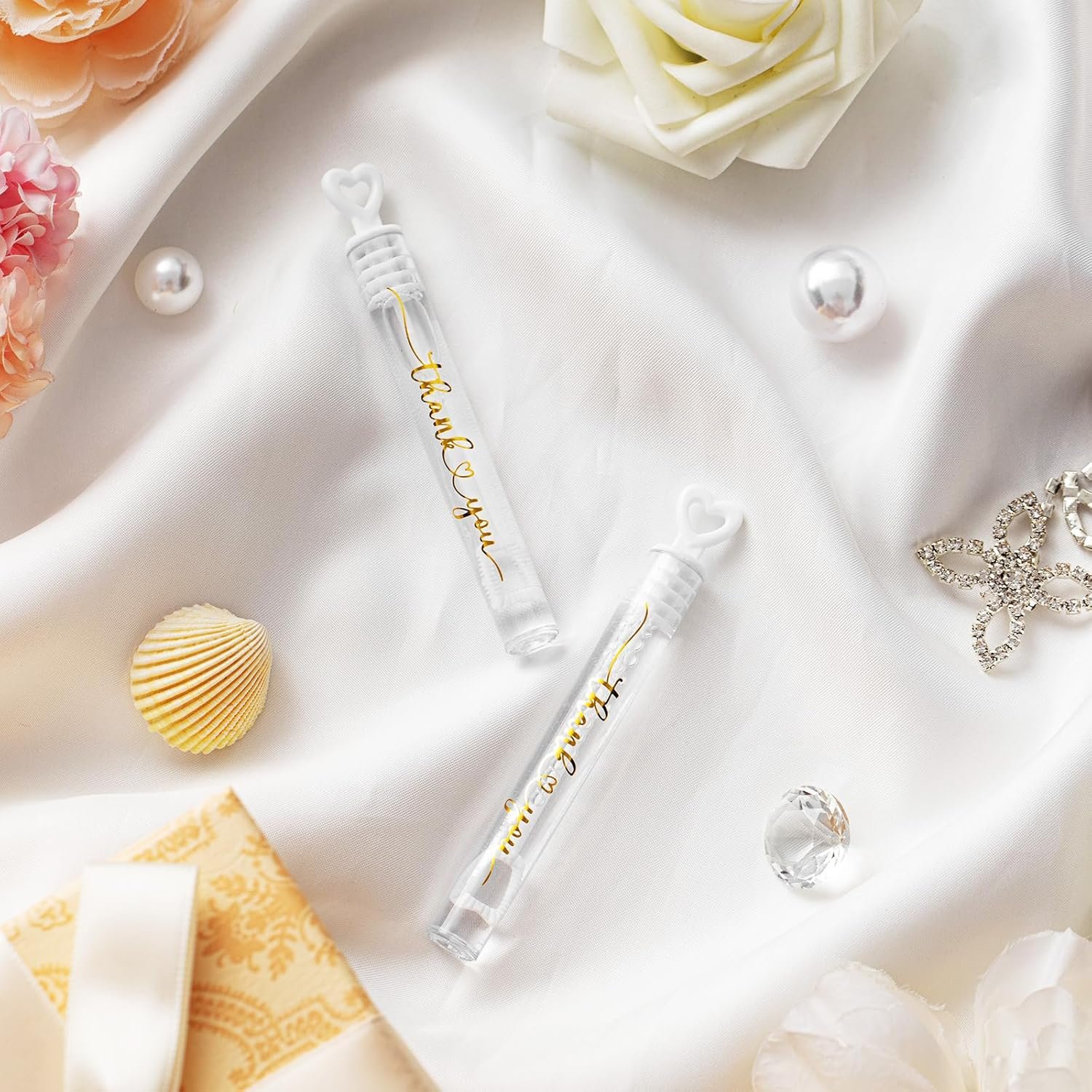 Wholesale 60 Count Heart Mini Bubble Wands Bulk Wedding Guests Send-Off Party Supplies Supplier