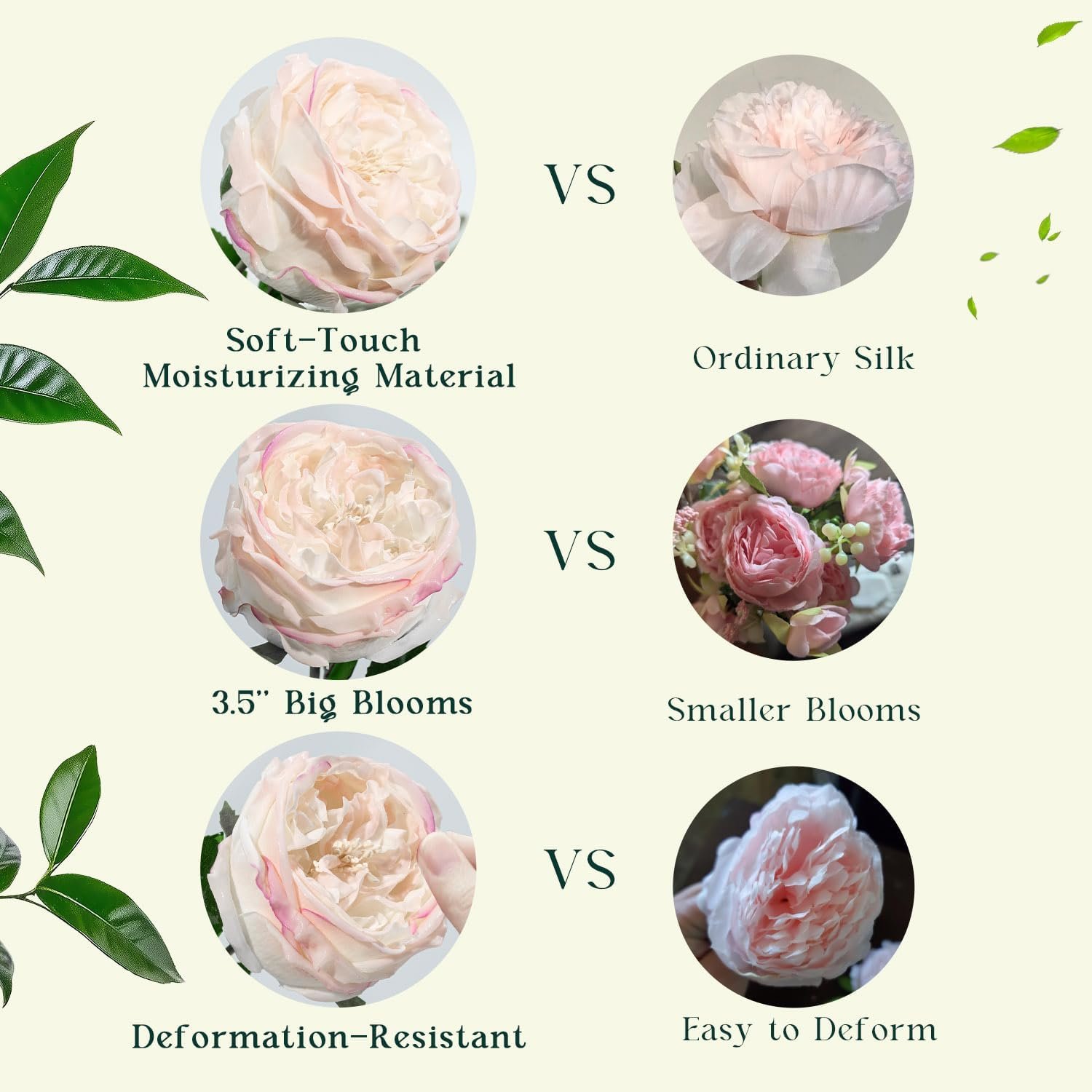 Wholesale 4 Pcs 3.5'' Big Bloom Real Touch Peony Latex Artificial Flowers with Stems Edge Pink Wedding Bouquet Party Home Decor Supplier