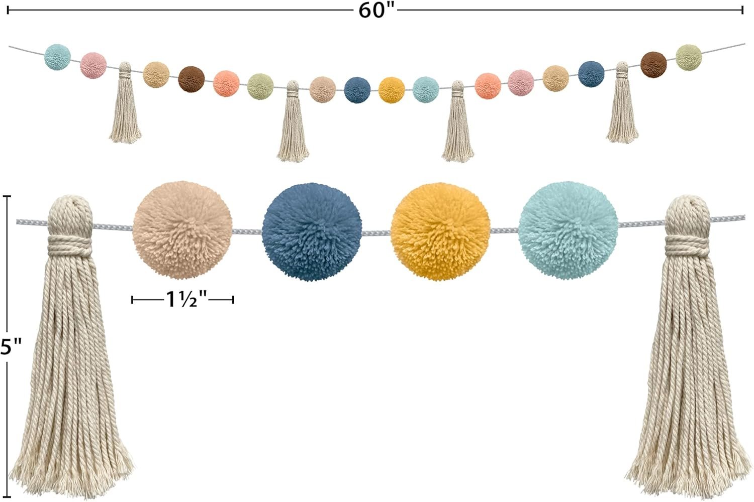 Wholesale Everyone is Welcome Pom-Poms and Tassels Garland Supplier Wholesale Everyone is Welcome Pom-Poms and Tassels Garland Supplier