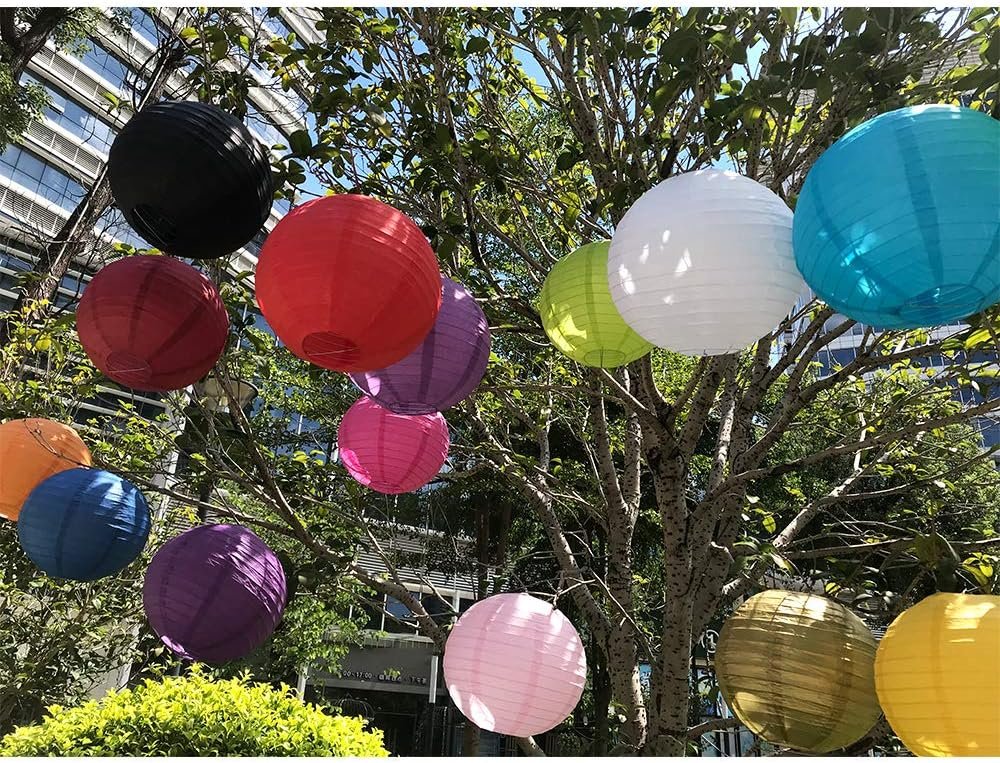 Wholesale 10Pcs White Round Hanging Paper Lanterns for Birthday Wedding Christmas Bridal Home Party Decor 4” 6” 8” 10” Supplier