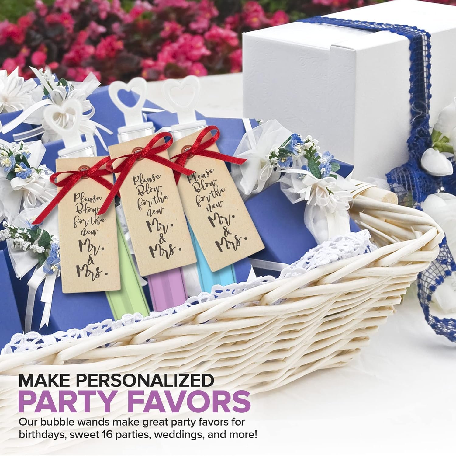 Wholesale Wedding Bubbles Bulk White Heart Top Wands (100 Count) Individual Mini Bubble Wand Favors for Weddings Parties Supplier