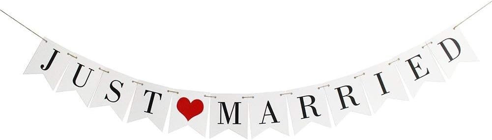 Wholesale Vintage Just Married Banner Wedding Bunting Photo Booth Props Signs Garland Bridal Shower Decoration Supplier