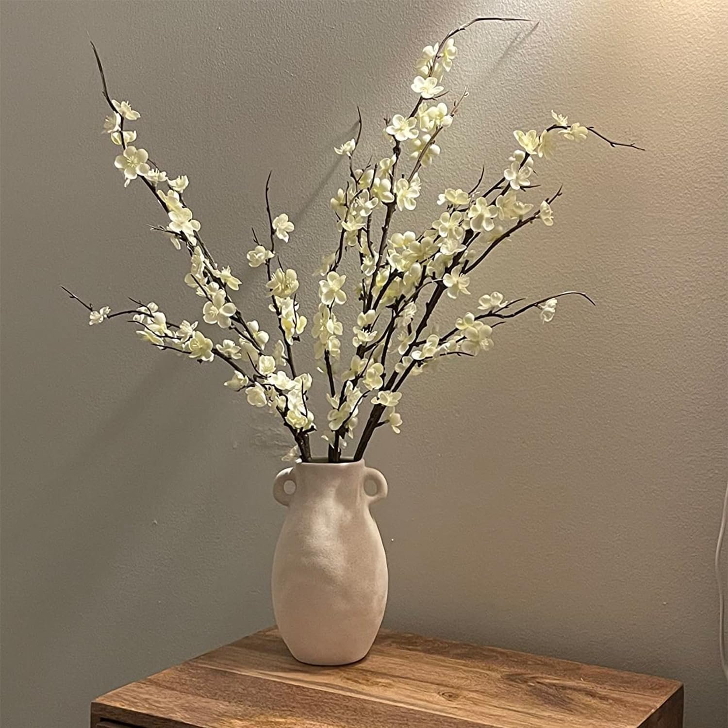 Wholesale 4Pcs Cherry Blossom Branches Faux Long Stem Artificial Flowers for Spring Summer Indoor Wedding Home Office Bedroom Party Table Centerpieces Decor White Supplier Wholesale 4Pcs Cherry Blossom Branches Faux Long Stem Artificial Flowers for Spring Summer Indoor Wedding Home Office Bedroom Party Table Centerpieces Decor White Supplier