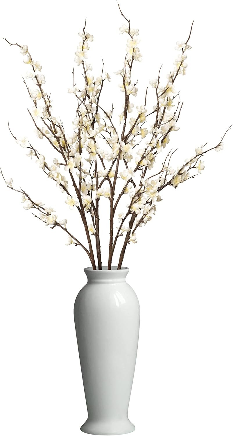 Wholesale 4Pcs Cherry Blossom Branches Faux Long Stem Artificial Flowers for Spring Summer Indoor Wedding Home Office Bedroom Party Table Centerpieces Decor White Supplier Wholesale 4Pcs Cherry Blossom Branches Faux Long Stem Artificial Flowers for Spring Summer Indoor Wedding Home Office Bedroom Party Table Centerpieces Decor White Supplier