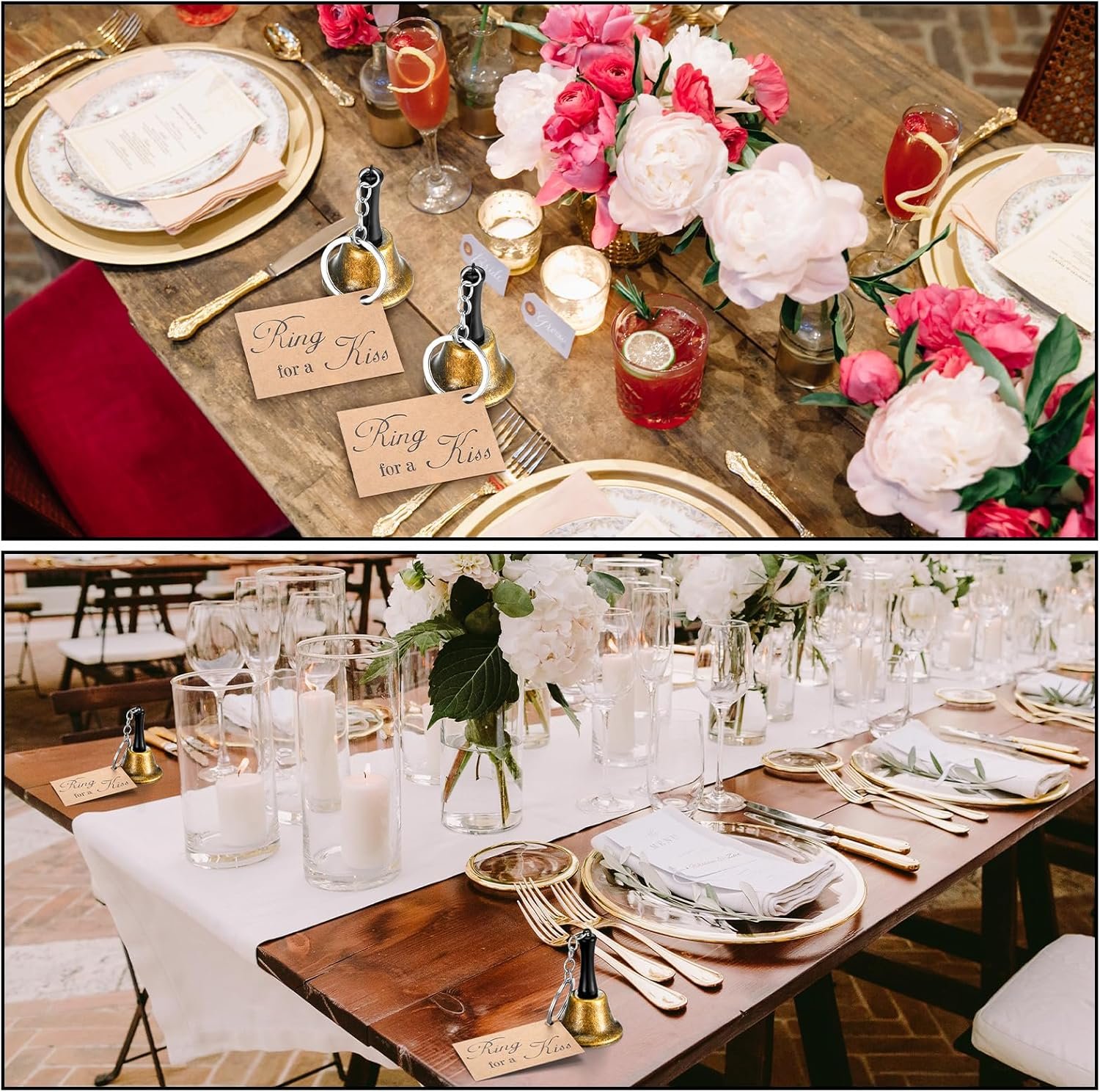 Wholesale 12 Set Wedding Bells Bulk Rings for a Kiss with Tags Kissing Bells for Reception Decorations Goodie Bags Party Supplies Supplier Wholesale 12 Set Wedding Bells Bulk Rings for a Kiss with Tags Kissing Bells for Reception Decorations Goodie Bags Party Supplies Supplier