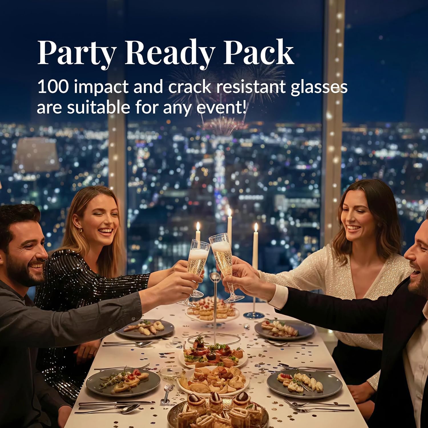 Wholesale 100 Pack 4.5 oz Clear Plastic Champagne Flutes Durable Disposable Glasses for Parties Weddings Toasting Celebrations Elegant Stemware Easy Cleanup Supplier