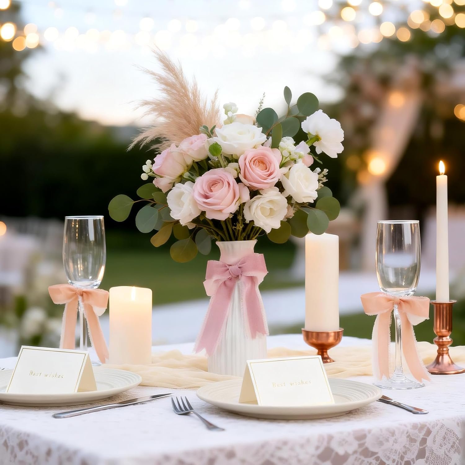 Wholesale 4 Rolls 1 Inch x 22 Yd 4 Colors Satin Chiffon Handmade Silk Ribbons for Gift Wrapping Crafts Wedding DIY Bouquets Invitations Party Decor Bows Supplier