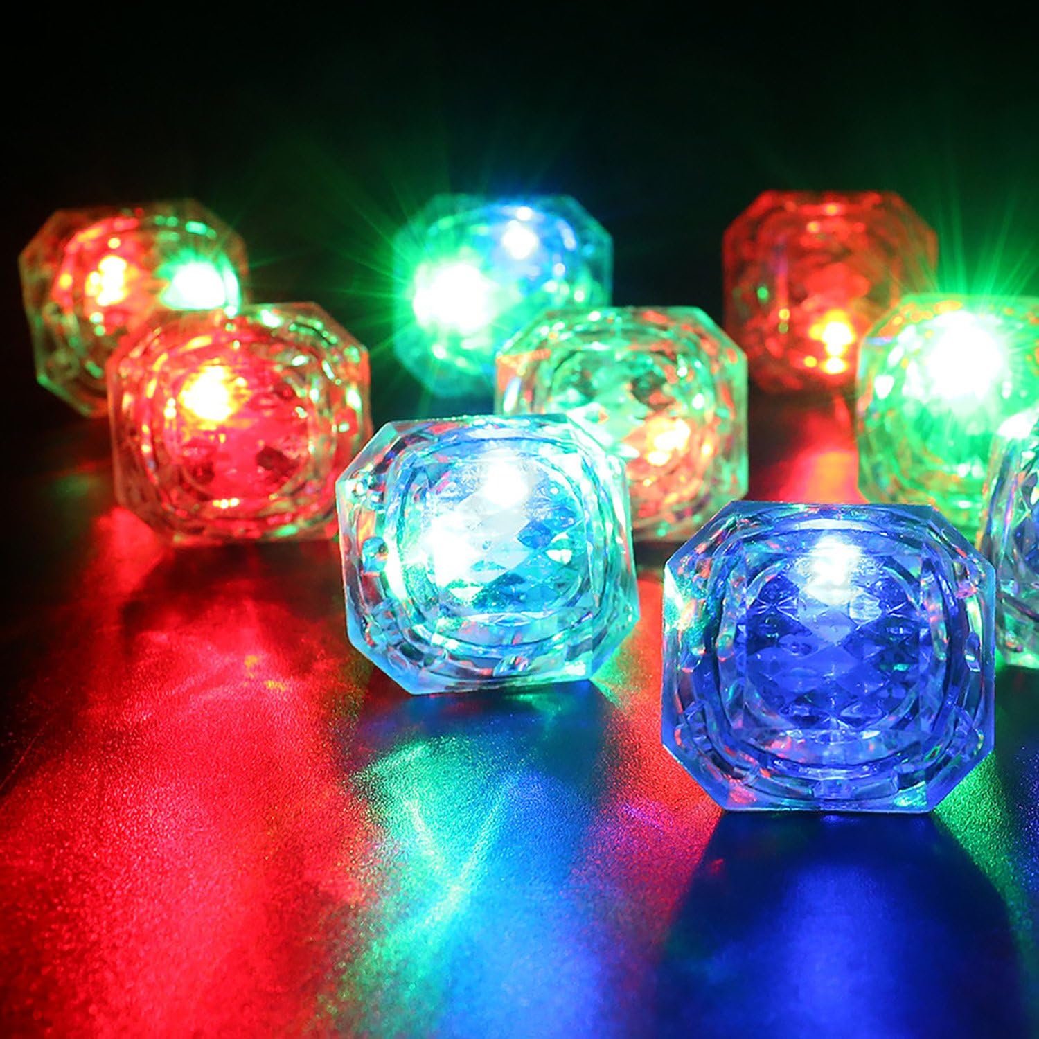 Wholesale Flashing LED Light Up Glow in the Dark Diamond Bling Rings Bachelorette Party Favors for Birthdays Weddings Bridal Showers (13pcs) Supplier