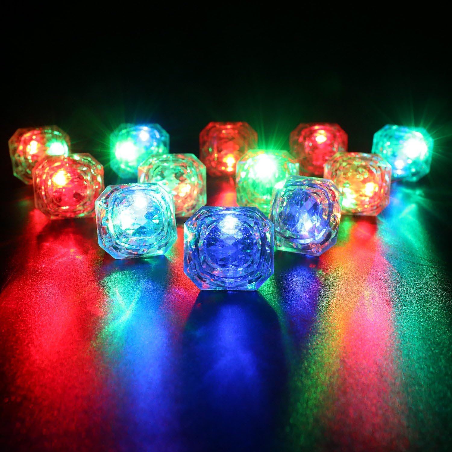 Wholesale Flashing LED Light Up Glow in the Dark Diamond Bling Rings Bachelorette Party Favors for Birthdays Weddings Bridal Showers (13pcs) Supplier
