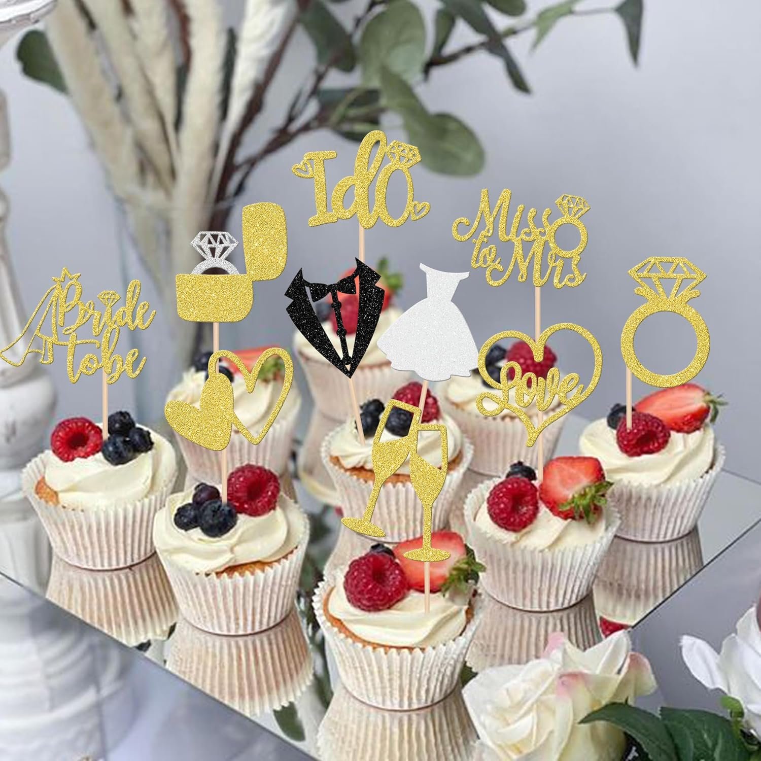Wholesale 30 PCS Glitter Bride to Be I Do Love Heart Ring Miss to Mrs Cupcake Toppers Picks Bridal Shower Wedding Engagement Supplies Gold Supplier Wholesale 30 PCS Glitter Bride to Be I Do Love Heart Ring Miss to Mrs Cupcake Toppers Picks Bridal Shower Wedding Engagement Supplies Gold Supplier