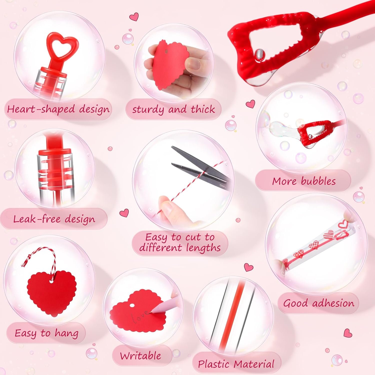 Wholesale 50 Pack Mini Heart Bubble Wand Valentines Party Favors with Stickers and Tags Red Heart Galentines Bulk Goodie Bag Stuffers for Bridal Shower Anniversaries Supplier Wholesale 50 Pack Mini Heart Bubble Wand Valentines Party Favors with Stickers and Tags Red Heart Galentines Bulk Goodie Bag Stuffers for Bridal Shower Anniversaries Supplier