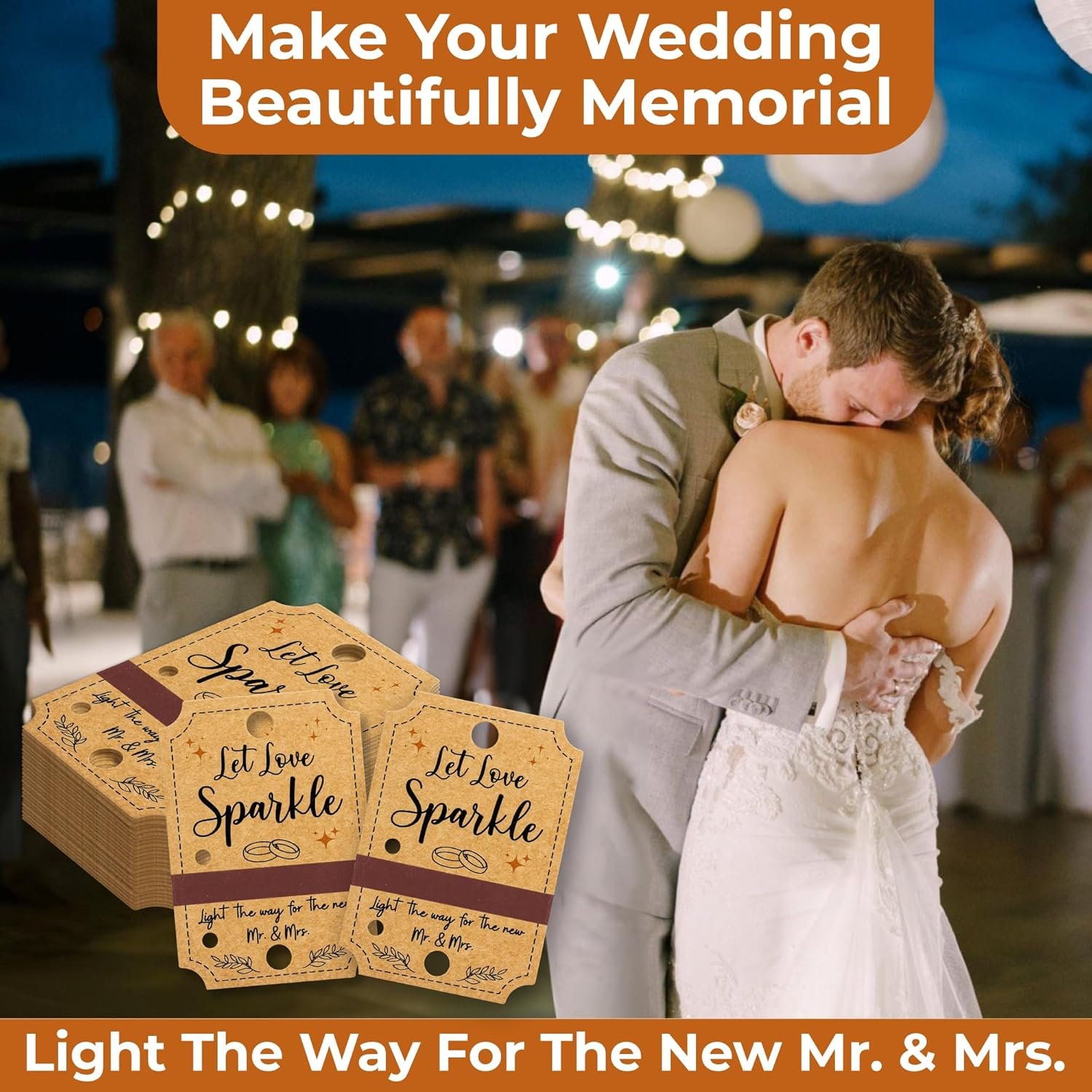 Wholesale 100 Pcs Let Love Wedding Send Off Tags for Weddings Anniversary Parties Engagement Supplier