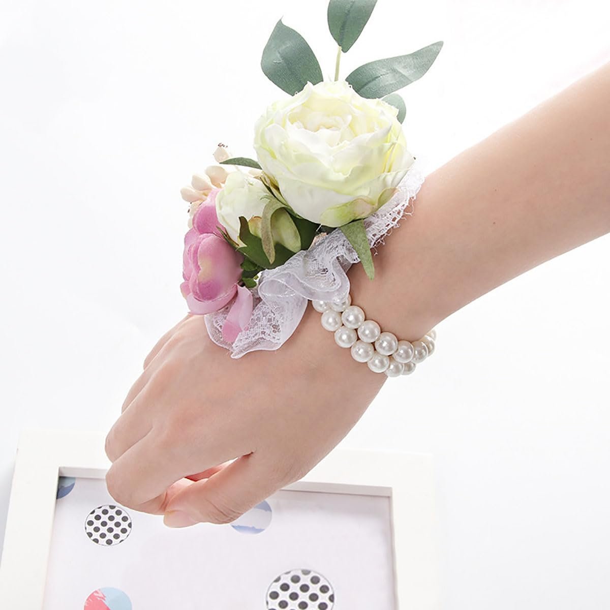 Wholesale 10 Pieces White Pearl Corsage Wristlet Bracelets Elastic Stretch Wristbands for Wedding Prom Bride Shower Party DIY Accessories Supplier Wholesale 10 Pieces White Pearl Corsage Wristlet Bracelets Elastic Stretch Wristbands for Wedding Prom Bride Shower Party DIY Accessories Supplier