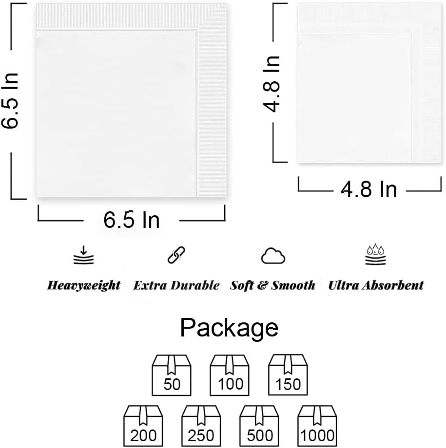 Wholesale Custom Printed Cocktail Napkins Personalized Wedding Bridal Shower Couple Name Engagement Party Decor Supplier