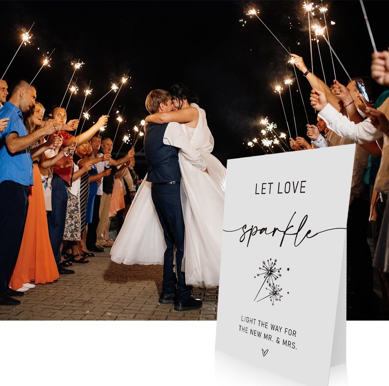 Wholesale Sparkler Send Off Sign 8 x 11 Inch Let Love Sparkle Modern Minimalist Wedding Sparklers Sign Light the Way for New Mr & Mrs Supplier Wholesale Sparkler Send Off Sign 8 x 11 Inch Let Love Sparkle Modern Minimalist Wedding Sparklers Sign Light the Way for New Mr & Mrs Supplier
