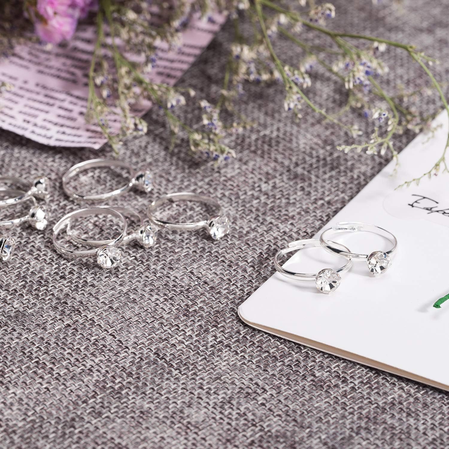 Wholesale 36 Packs Diamond Engagement Rings Bridal Shower Wedding Table Decorations Party Favors Cupcake Toppers Supplier Wholesale 36 Packs Diamond Engagement Rings Bridal Shower Wedding Table Decorations Party Favors Cupcake Toppers Supplier