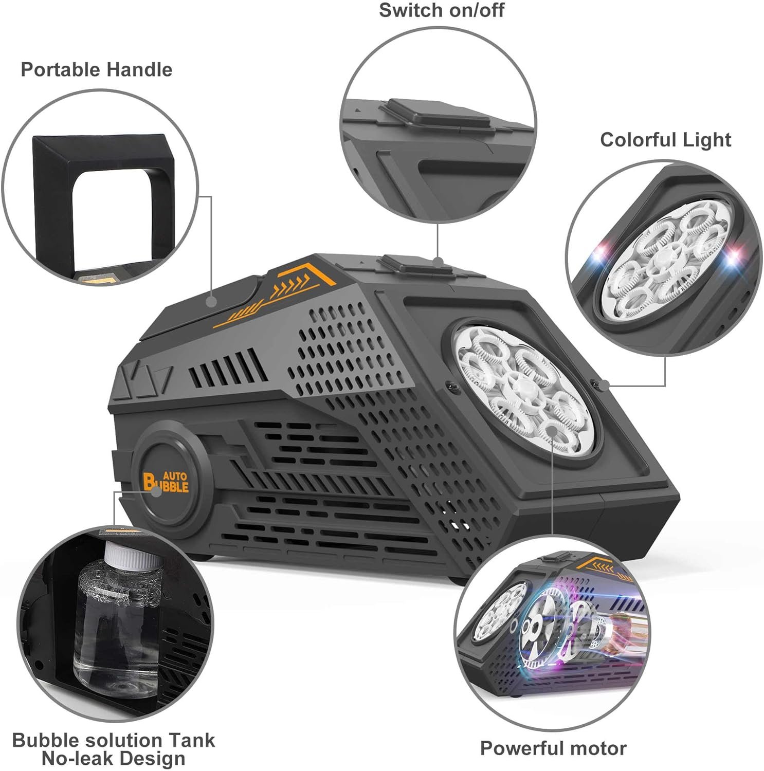 Wholesale 2-Pack Automatic Bubble Machine with 4 Rechargeable Batteries 20000+ Big Bubbles Per Minute for Kids Summer Outdoor Birthday Wedding Parties (Black+Black) Supplier Wholesale 2-Pack Automatic Bubble Machine with 4 Rechargeable Batteries 20000+ Big Bubbles Per Minute for Kids Summer Outdoor Birthday Wedding Parties (Black+Black) Supplier