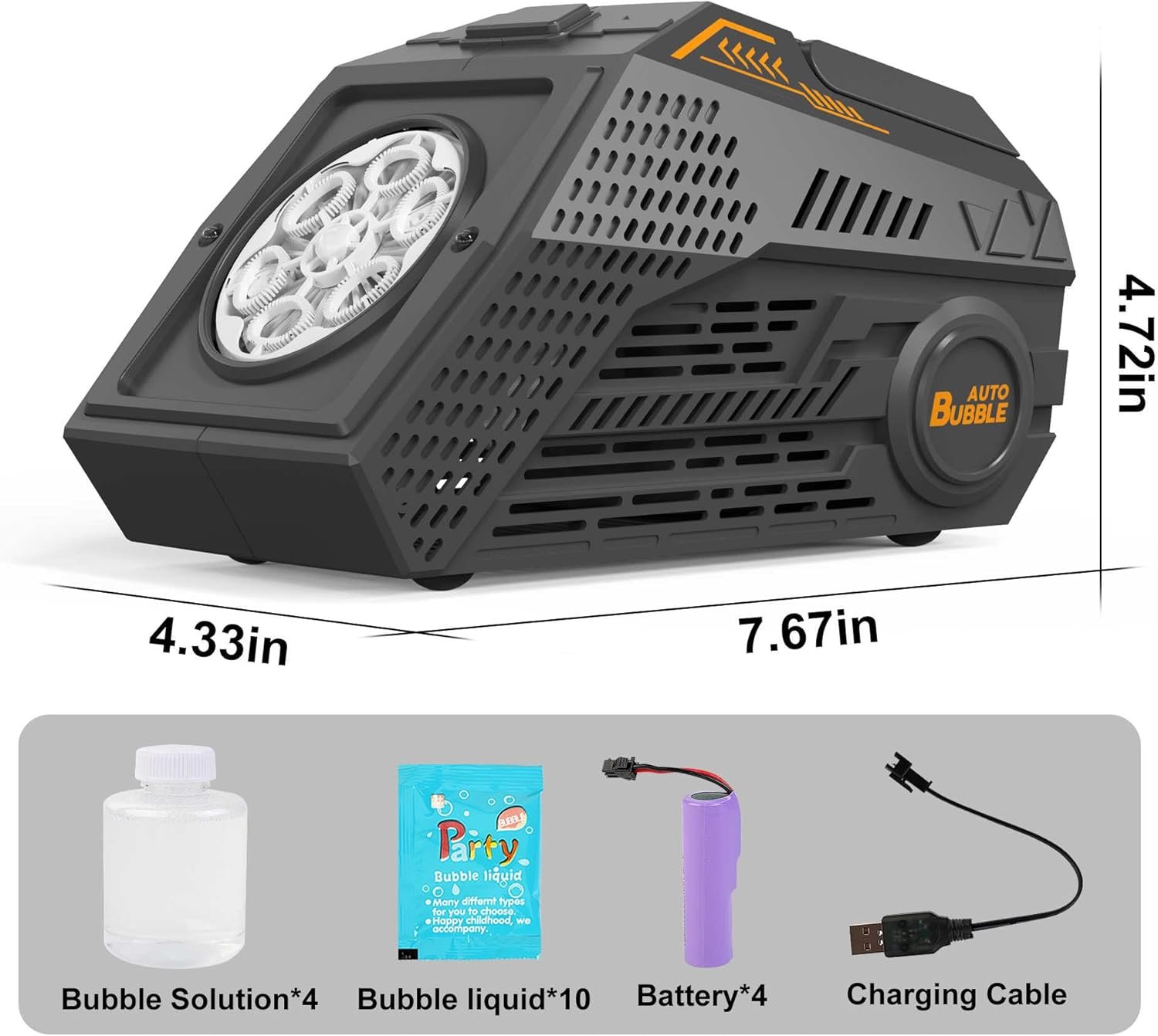 Wholesale 2-Pack Automatic Bubble Machine with 4 Rechargeable Batteries 20000+ Big Bubbles Per Minute for Kids Summer Outdoor Birthday Wedding Parties (Black+Black) Supplier Wholesale 2-Pack Automatic Bubble Machine with 4 Rechargeable Batteries 20000+ Big Bubbles Per Minute for Kids Summer Outdoor Birthday Wedding Parties (Black+Black) Supplier