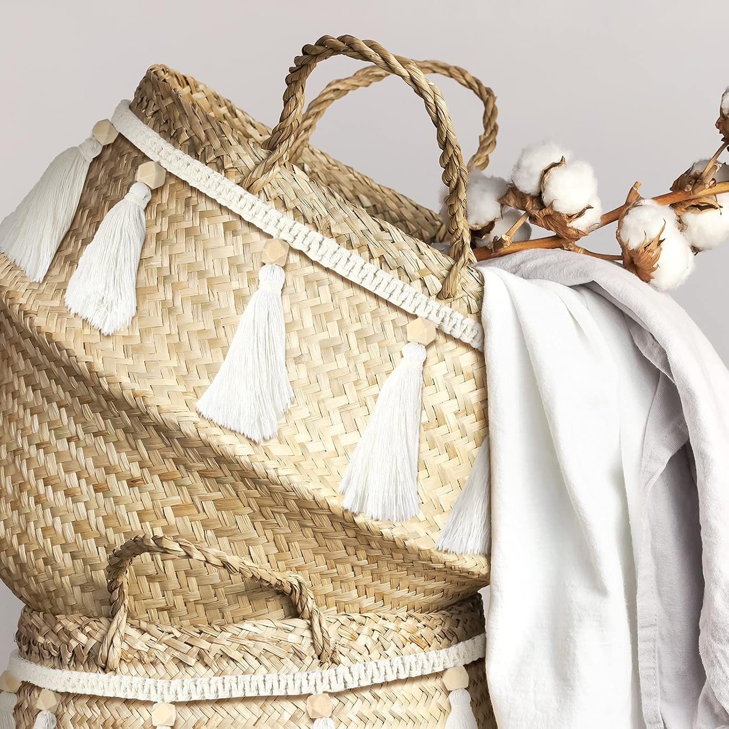 Wholesale Boho Macrame Tassel Hanging Garland Bunting for Classroom Nursery Bedroom Dorm Party Decor (4 Pieces 47.2 Inch) Supplier