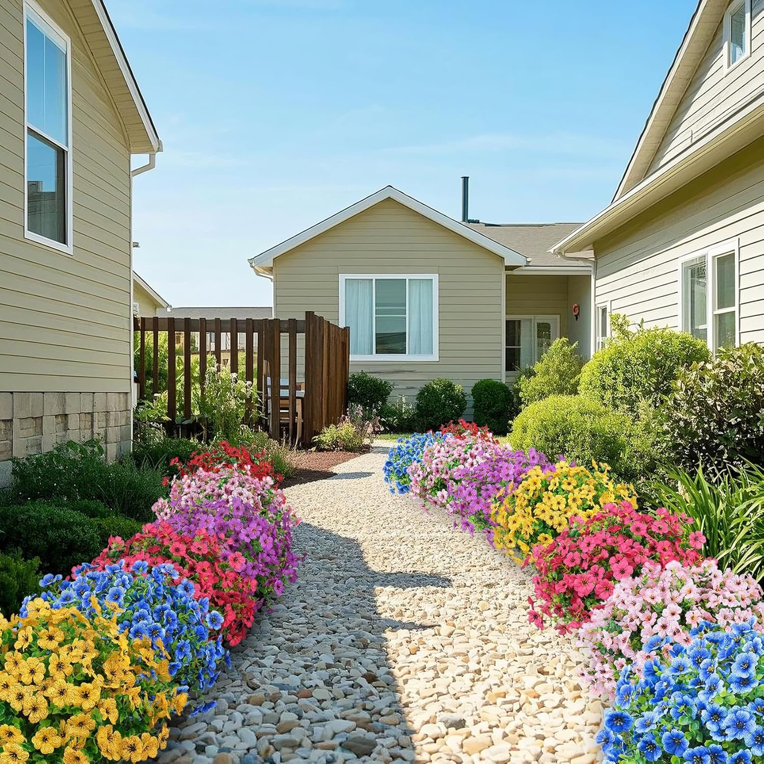 Wholesale 24 Bundles UV Resistant Artificial Flowers Fake Silk Outdoor Plants for Spring Summer Garden Porch Window Box Table Vase Home Decoration Mixed Supplier Wholesale 24 Bundles UV Resistant Artificial Flowers Fake Silk Outdoor Plants for Spring Summer Garden Porch Window Box Table Vase Home Decoration Mixed Supplier