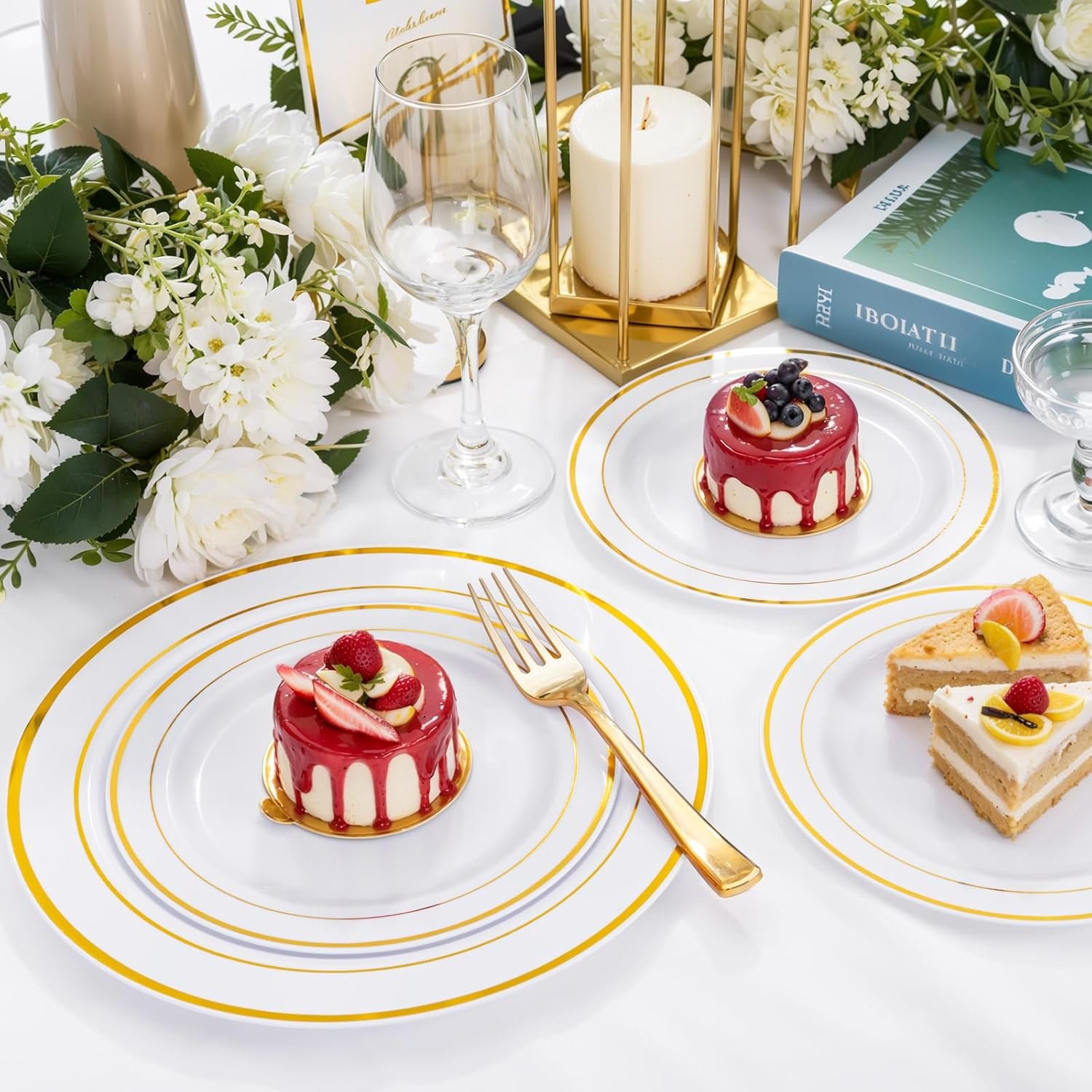 Wholesale 300 Pieces Heavy Duty Gold Plastic Disposable Silverware Cutlery Set 100 Forks 100 Spoons 100 Knives for Parties Valentine's Day Supplier