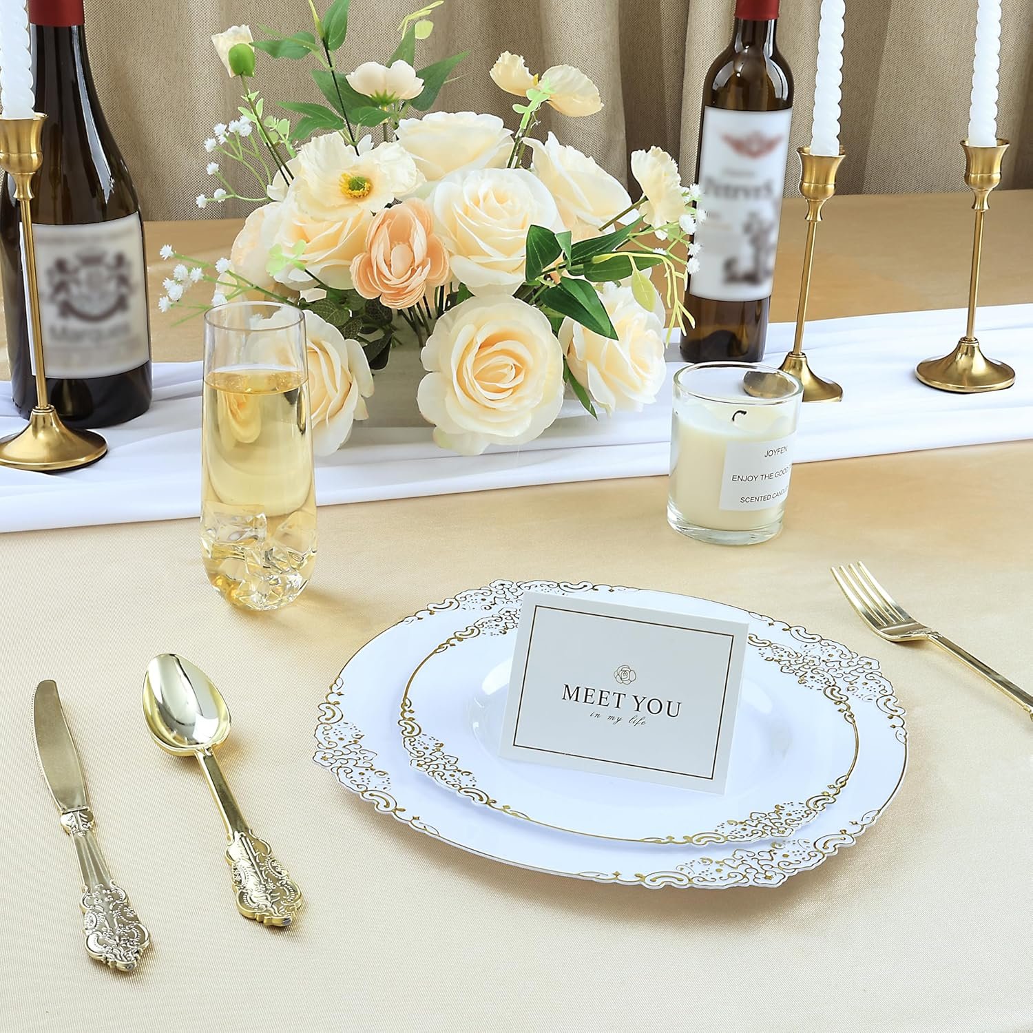 Wholesale 48 Pack 9 oz Stemless Plastic Champagne Flutes Clear Disposable Shatterproof BPA-Free Toasting Glasses for Party Graduation Wedding Supplier