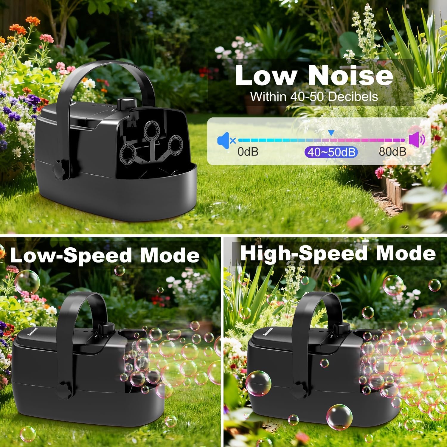 Wholesale Durable Automatic Bubble Machine 18000+ Big Bubbles Per Minute for Kids Toddlers Plug-in or Battery Operated Indoor Outdoor Parties Supplier