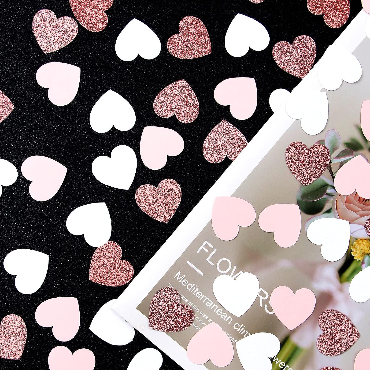 Wholesale 300pcs Rose-Gold Pink White Heart Confetti Valentines Mothers Day Wedding Baby Shower Party Table Decoration Glitter Paper Supplier Wholesale 300pcs Rose-Gold Pink White Heart Confetti Valentines Mothers Day Wedding Baby Shower Party Table Decoration Glitter Paper Supplier