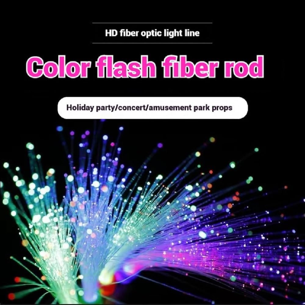 Wholesale Handheld LED Fiber Optic Light Set 3 Variable Frequency Flicker Modes 7 Color Changes for Bar Party Concert Cheering Props 24 PCS Supplier