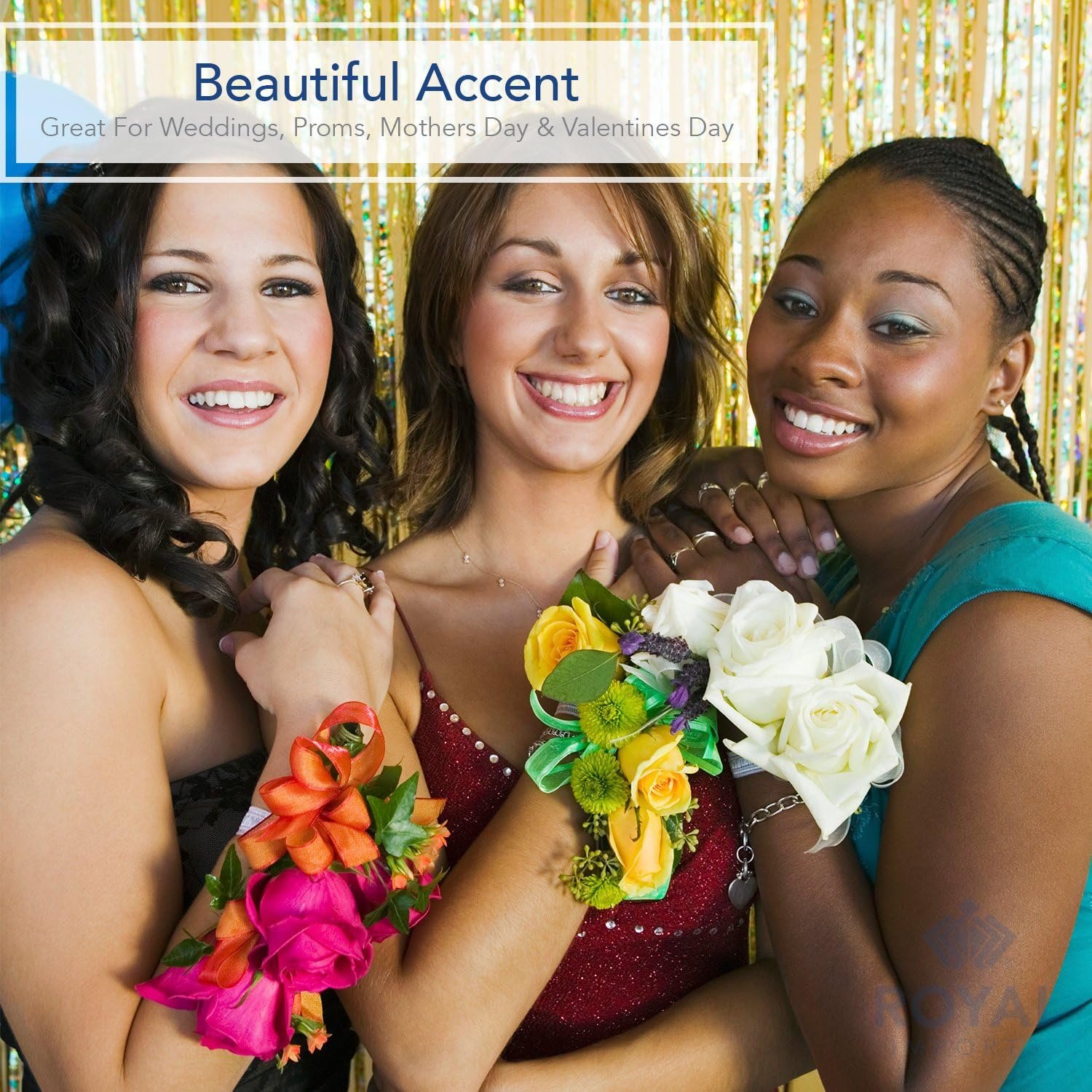 Wholesale Elastic Stretchable Corsage Wristlets Bracelets Wrist Bands for Wedding Prom Flowers Bridesmaid Festival Floral Boutonniere Party DIY Crafts Pack of 20 Supplier