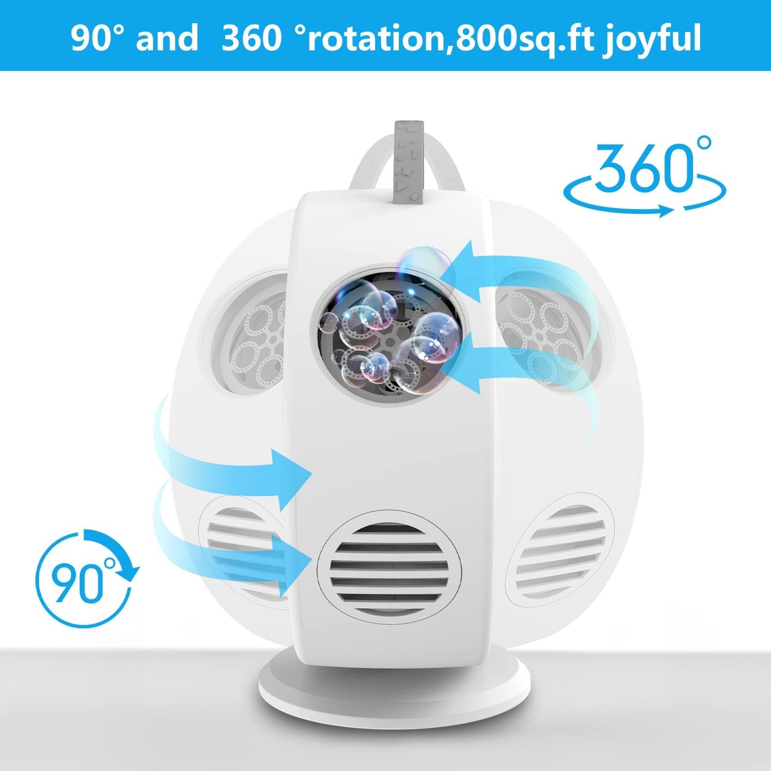 Wholesale Rechargeable Automatic Bubble Machine 90° 360° Rotatable for Kids Toddlers Portable Electric Bubble Blower Toy Outdoor Wedding Party Gifts 3-8 Years Supplier