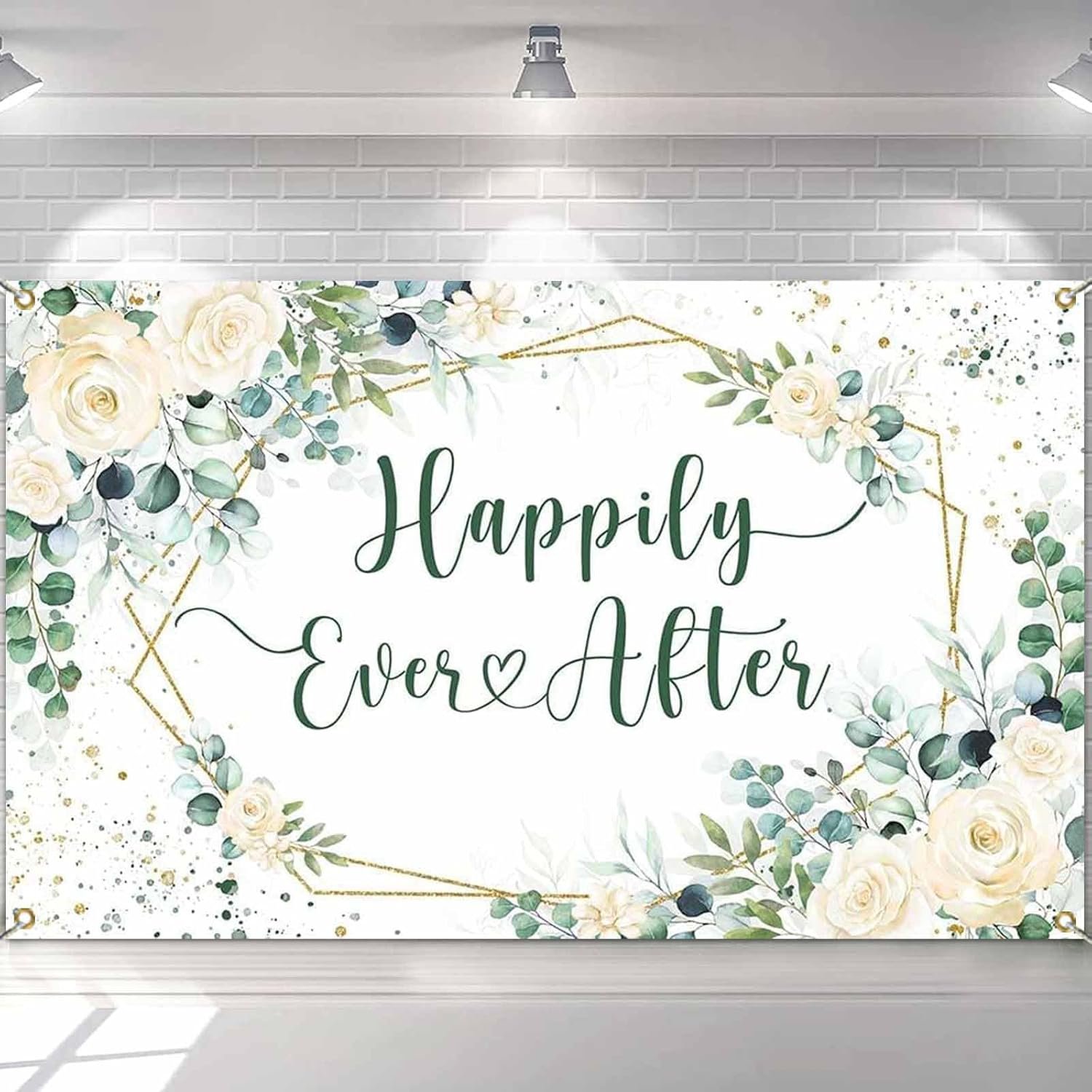 Wholesale Happily Ever After Backdrop Banner Wedding Bridal Shower Party Decorations White Floral Green Leaves Photography Background Photo Props Supplier Wholesale Happily Ever After Backdrop Banner Wedding Bridal Shower Party Decorations White Floral Green Leaves Photography Background Photo Props Supplier