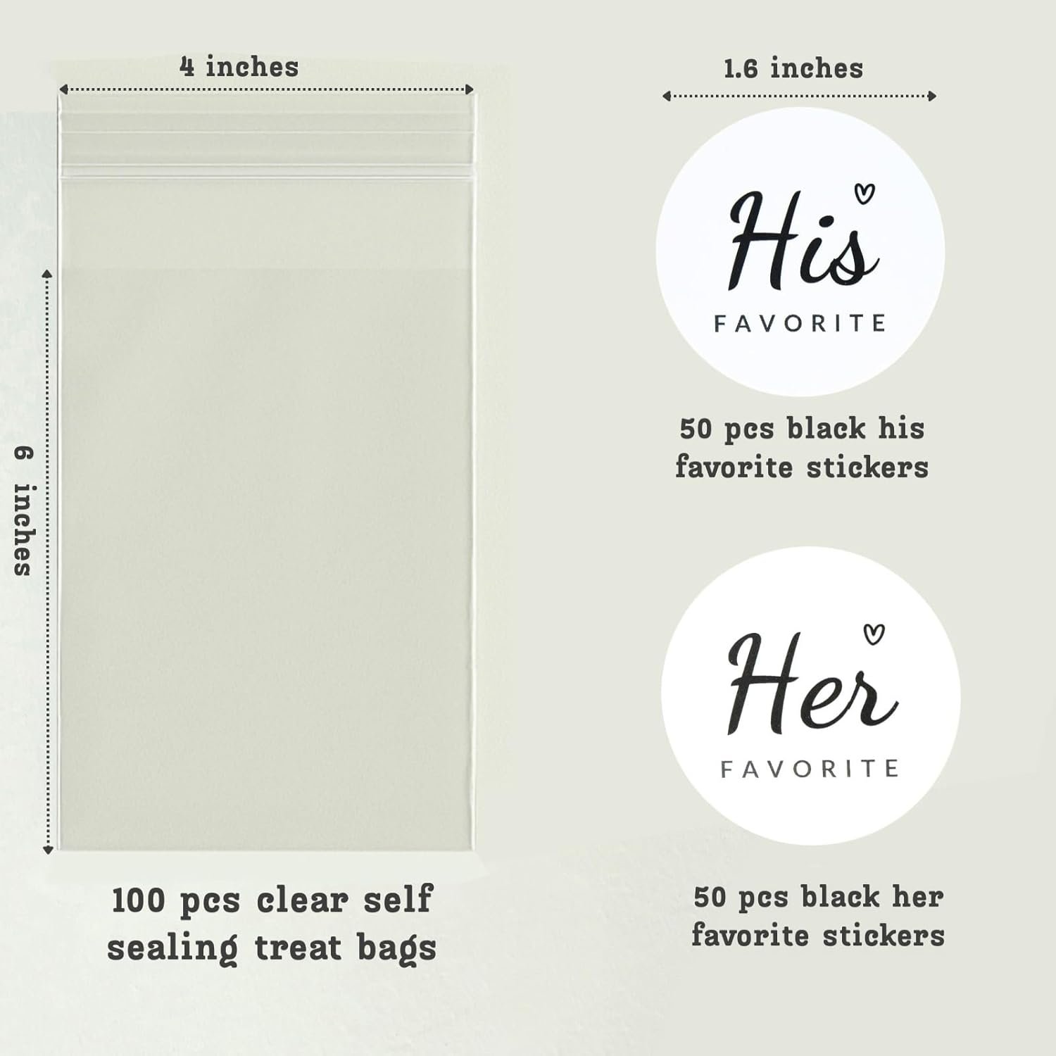 Wholesale His Favorite Her Favorite Stickers (50+50) with 100 Clear Gift Bags Wedding Party Favors Bridal Shower Engagements Supplier Wholesale His Favorite Her Favorite Stickers (50+50) with 100 Clear Gift Bags Wedding Party Favors Bridal Shower Engagements Supplier