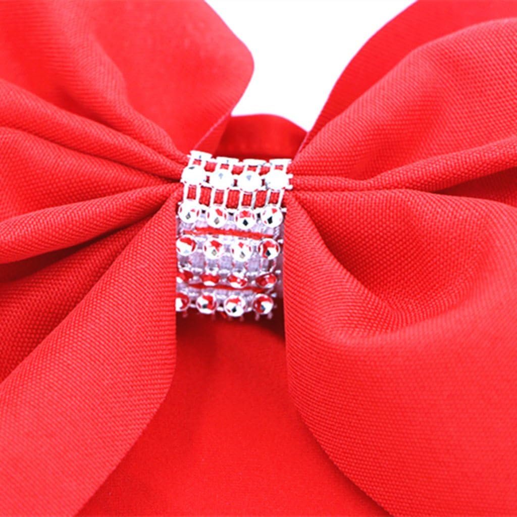 Wholesale 10pcs Red Elastic Spandex Chair Sashes Wedding Bows for Party Baby Shower Event Trade Show Decor Supplier Wholesale 10pcs Red Elastic Spandex Chair Sashes Wedding Bows for Party Baby Shower Event Trade Show Decor Supplier