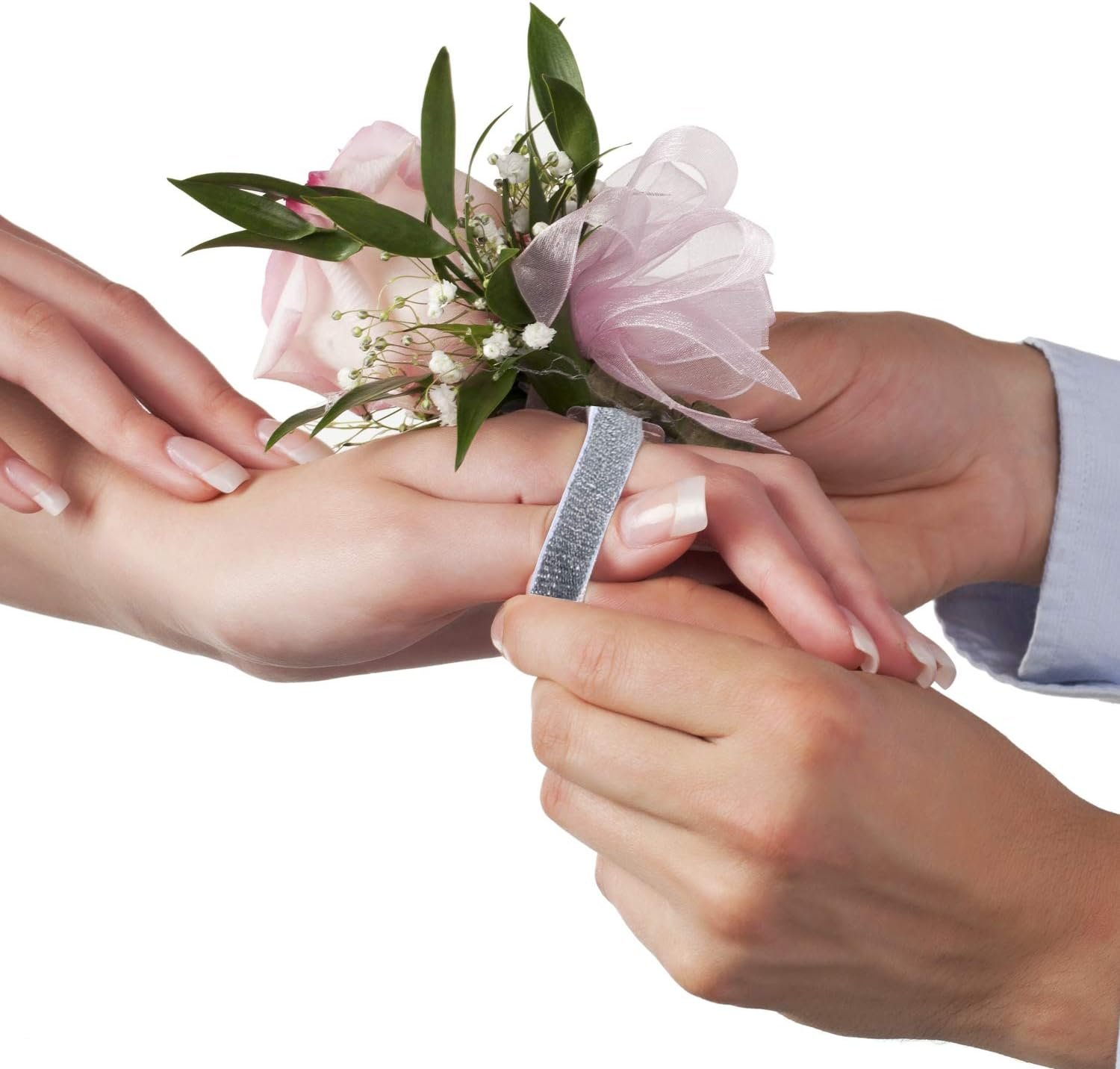 Wholesale Elastic Wrist Corsage Bands Wristlets for Wedding Prom Flowers Supplier