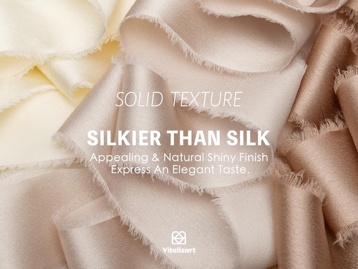 Wholesale 1 Inch x 15 Yard Silk Satin Handmade Frayed Ribbon Champagne & Nude Wooden Spool for Gift Wrapping Baby Shower Wedding Bridal Bouquets Holiday Decor Light Brown Supplier