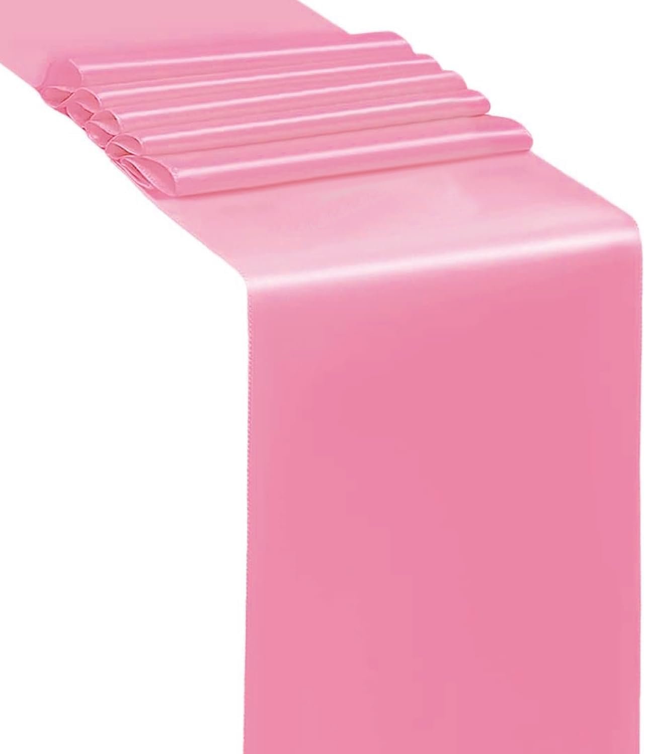 Wholesale 50 Pink Satin Chair Sashes Bows 7x108 Inches Wedding Birthday Party Fiesta Decor Fitted Banquet Folding Chairs Ribbons Ties Supplier