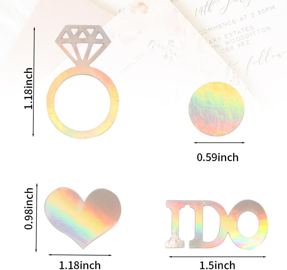 Wholesale 160 PCS Iridescent I DO Wedding Bridal Shower Engagement Confetti Supplier Wholesale 160 PCS Iridescent I DO Wedding Bridal Shower Engagement Confetti Supplier
