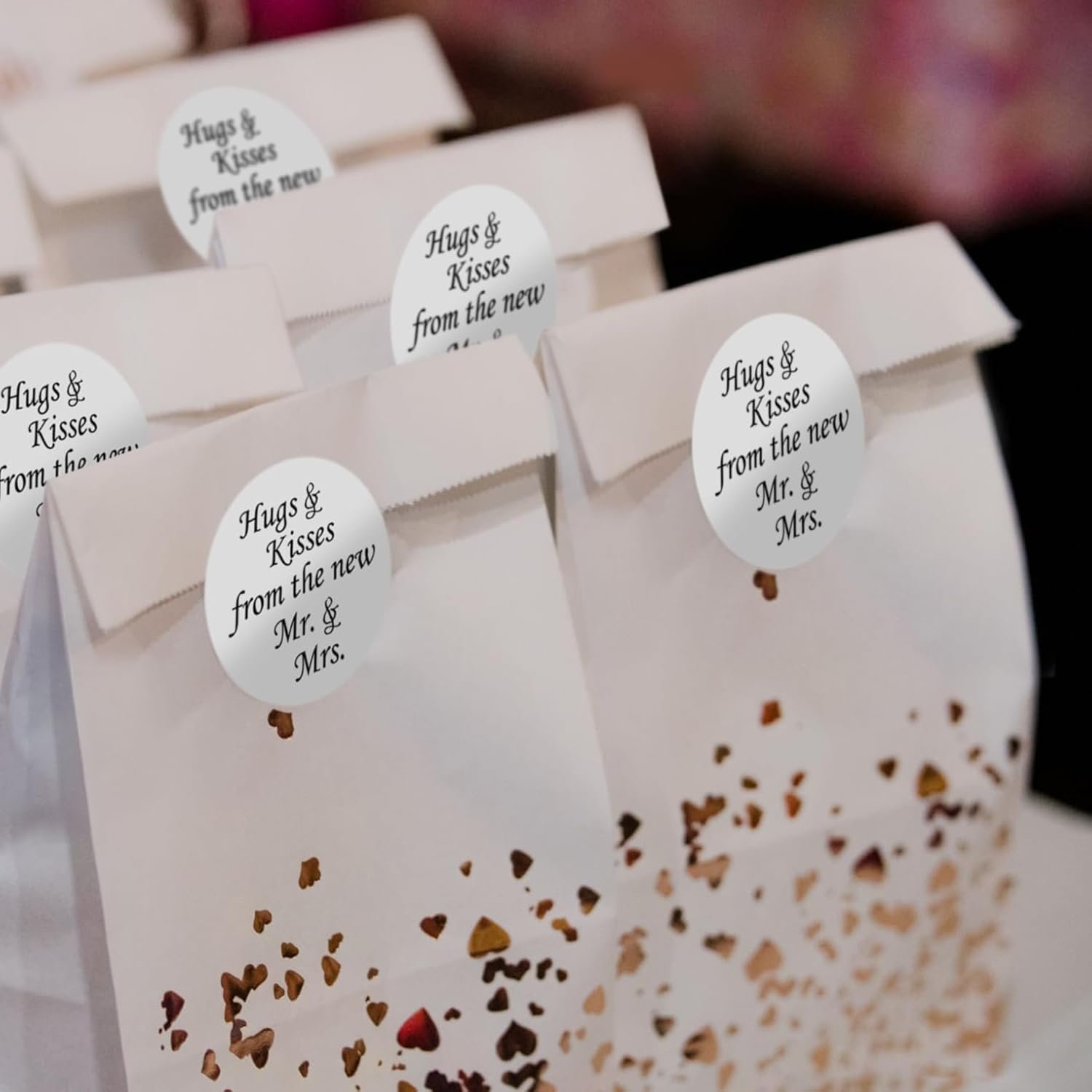 Wholesale 324 Hugs and Kisses Wedding Stickers Chocolate Drops Labels for Bridal Shower Engagement Party Decorations Favors Supplier Wholesale 324 Hugs and Kisses Wedding Stickers Chocolate Drops Labels for Bridal Shower Engagement Party Decorations Favors Supplier